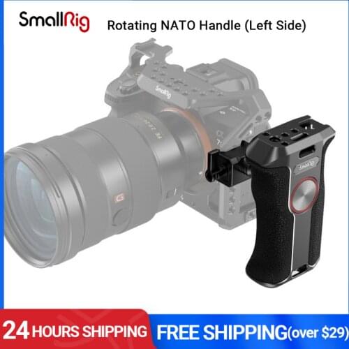 SmallRig 360-Degree Rotating NATO Camera Left Side Handle For Sony/Canon/Nikon Camera Cage with NATO rail 3260