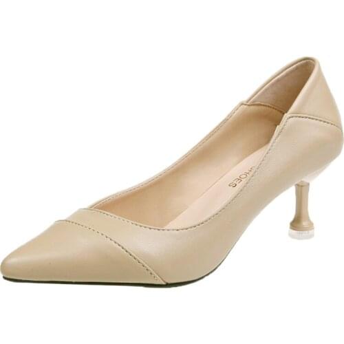 Woman Autumn Fashion Office Work Party Shoes Ladies Low Heel Shoes Comfortable Female Pumps Shallow Mouth Women Shoes U14-79