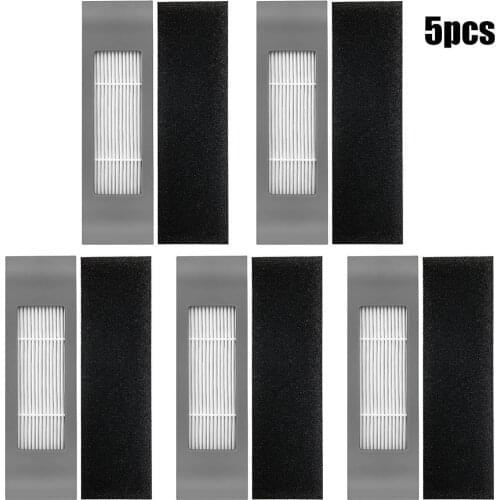 5 * Filters Robot Vacuum Parts Filter For Ecovacs Deebot T9 AIVI T9 PRO Vacuum Cleaner Replace Parts Household Cleaning Tools