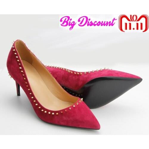 2018 New Style Women Shoes High Heels Shoes High Quality Pumps For Women High Heels Genuine Leather Wedding Shoes