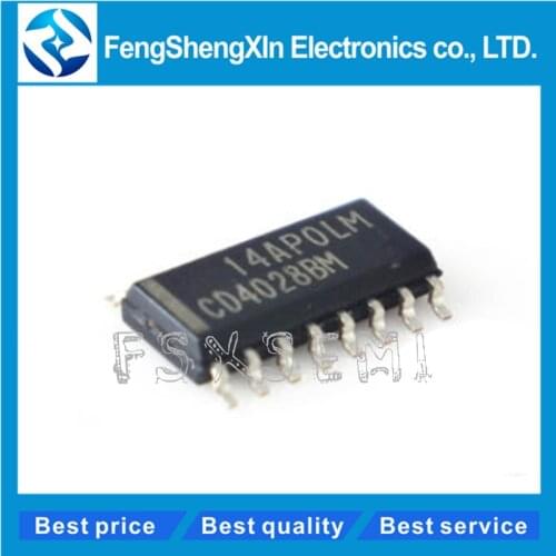10pcs/lot CD4028 CD4028BM SOP-16 BCD-to-Decimal Decoder IC