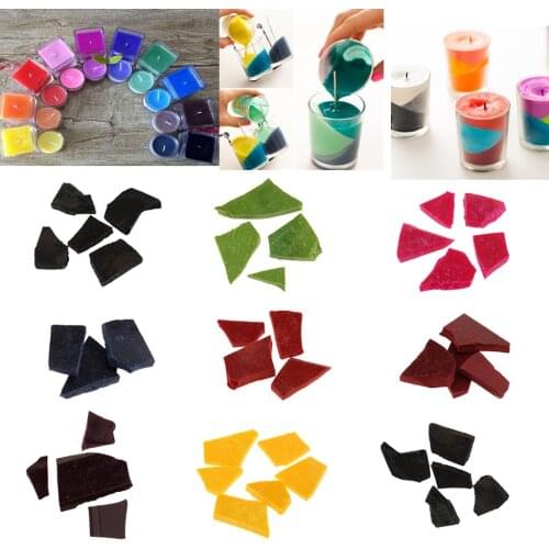 5g/Bag Candle Coloring Chips Dye Wax Candle Pigments for Making Colorful Candle DIY Crafts Clothing Supplies