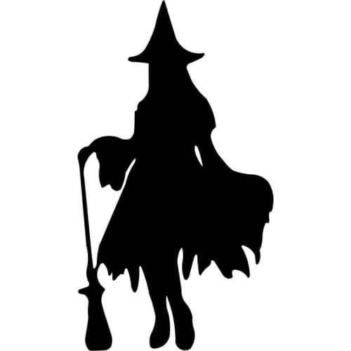 7.2cm*13cm Beautiful Witch Fashion Vinyl Car-styling Decals Motorcycle Car Sticker S6-3925