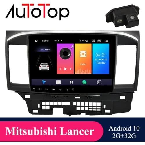AUTOTOP Android 10 Car Radio Multimedia For Mitsubishi Lancer 2007 - 2013 GPS Navigation Video Radio Player SWC BT MirrorLink