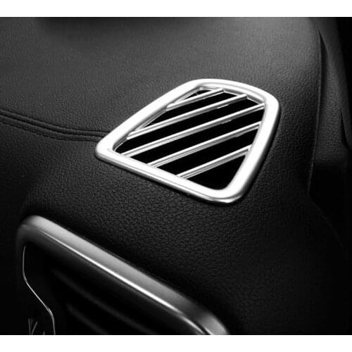 Car ABS Matte Interior Air Conditioning AC Vent Cover Trim Inner Outlet Trim Frame 2pcs/Set For KIA Sportage 2016 2017 2018