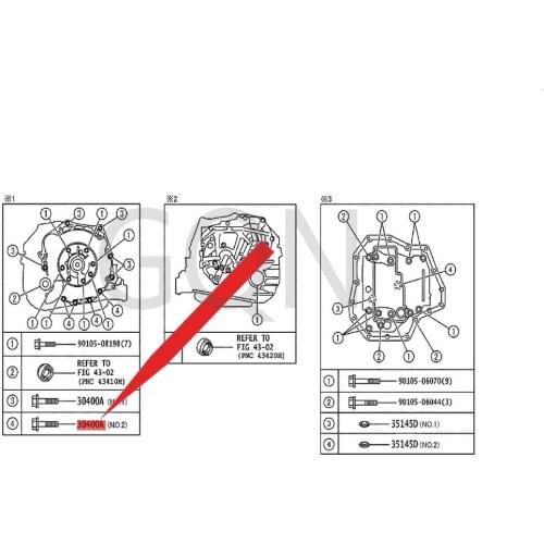 Bolt (used to fix the drive axle and engine) 2020-Toy ota YAR IS exhaust pipe screw (front) bolt buckle screw holder