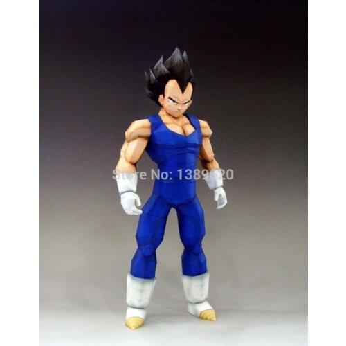 Paper Model Anime figures Z Vegeta Completed Height 30cm 3D paper puzzles diy toys