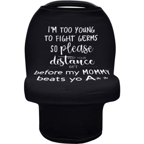 Baby Shopping Cart Cover Breast Feeding Carseat Canopy Multi Use Stretchy Breastfeeding Infant Grocery Trolley Car Seat Cover