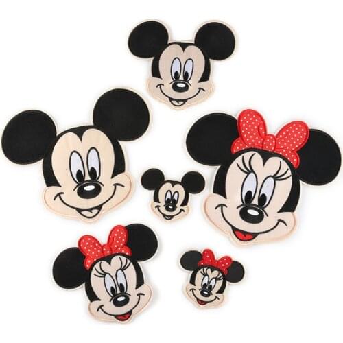 Disney Embroidery Patch Mickey Minnie Anime Image Embroidery Patch Mickey Avatar Patch Clothes Decoration Surprise Gift