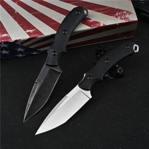 G10 handle D2 Steel Camping Combat Utility Fixed Blade Survival Hunting Military Tactical Knife EDC