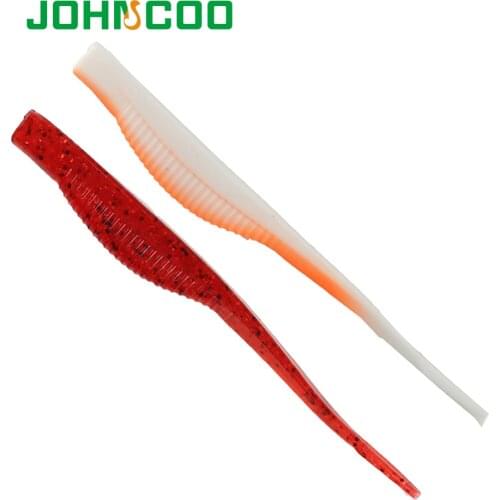 JOhncoo 4pcs vinyl Soft Fishing Lure 125mm 6.7g Seabass Artificial Bait Silicone Worm Shad Eel Fishing Tackle High quality