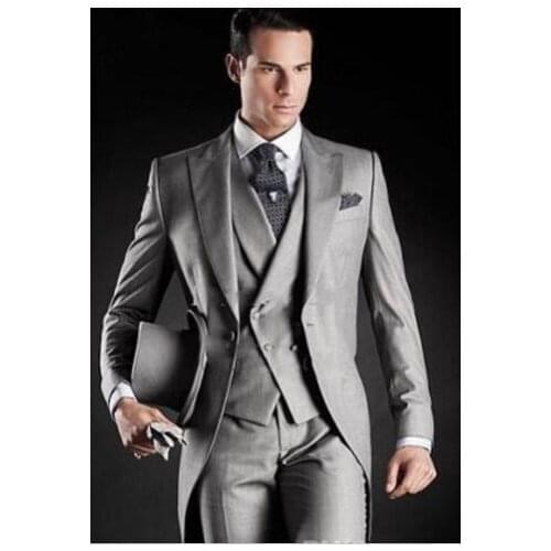 Best New Brand Men Suits Fashion Design One Buttons Formal Business Suits Top Quality Wedding Tuxedo Size S-XXXL