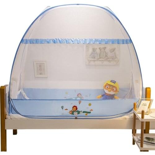 Cute Printing Polyester Ger Type Mosquito Net For Baby Bed Kids Canopy On Crib Childrens Bedroom Decoration
