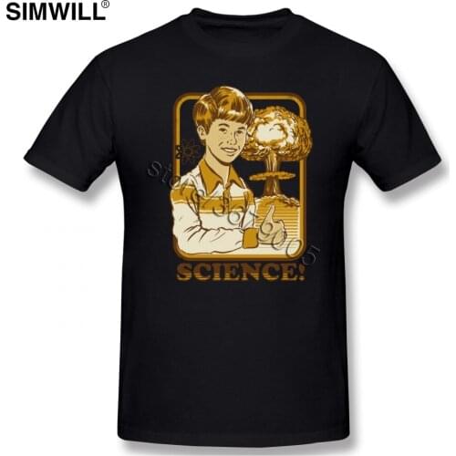 Leisure Mens SCIENCE T Shirts Oversize 100% Cotton Short Sleeved T-Shirts O Neck Tee Wholesale