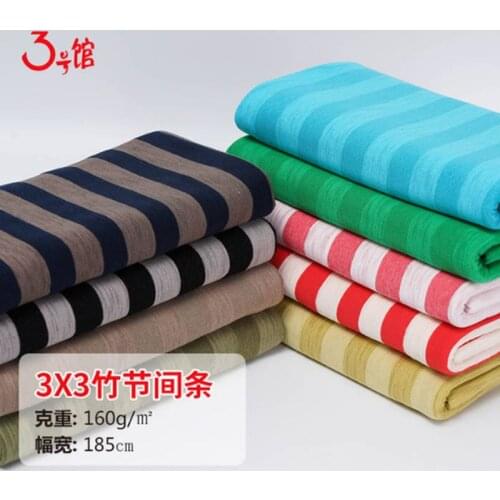 New Cotton Polyester Fabric Stripe For Sewing t Shirt Or Dress Summer Thin Sewing Material 50*185 Cm/Piece KA0009