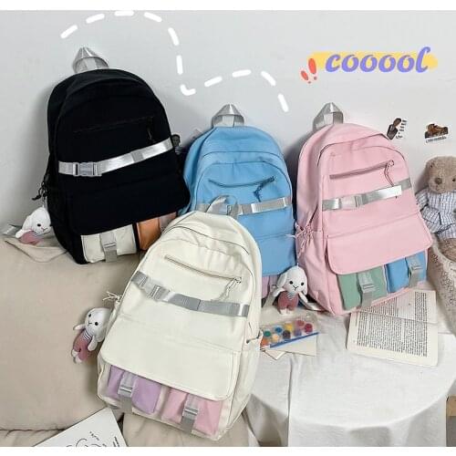 New Large-Capacity Schoolbag Female Harajuku Style Summer School Ins College Students Junior High School Students Tide Backpack