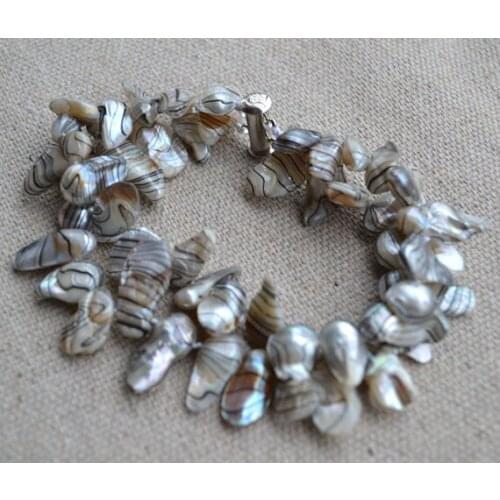 New Favorite Pearl Bracelet 2Rows 8-11MM Gray Genuine Freshwater Pearls Fine Wedding Birthday Party Jewelry Charming Lady Gift