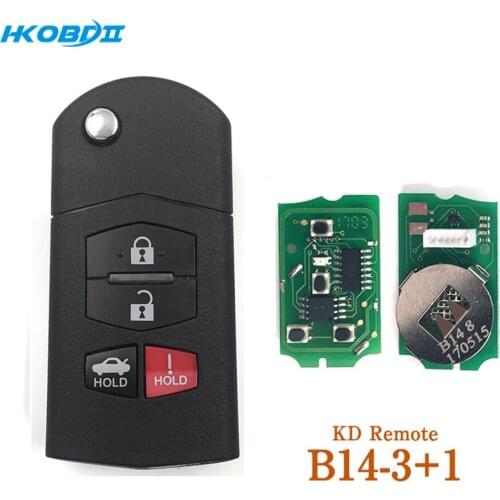 HKOBDII KEYDIY Original KD B14-4 B series Remotes For KD900/MINI KD/URG200 Key Programmer B Series Remotes