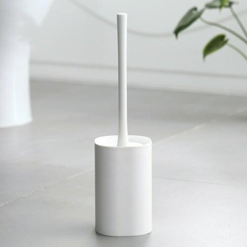 Plastic toilet cleaning brush long handle bathroom brushes holder set washing tools for close stool