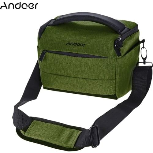 Andoer DSLR Camera Bag Fashion Polyester Shoulder Cameras Bag Camera Case for Canon Nikon Sony FujiFilm Olympus DSLR Cameras