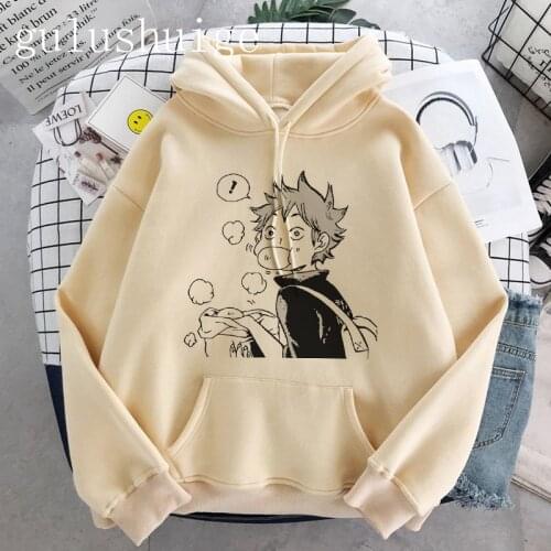 90s Manga Haikyuu Hoodies Men Funny Japanese Anime Streetwear Harajuku Karasuno Fly High Graphic Sweatshirts Unisex Tops Male