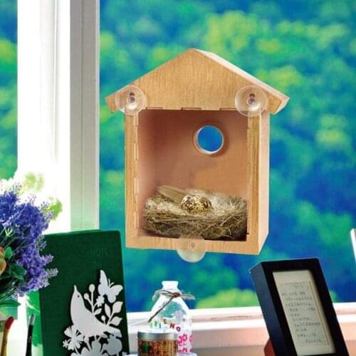 New Outdoor Birdhouse Bird Feeder with Suction Cup Birdhouse DIY Birdhouse Bird Feeder Garden Decoration Supplies