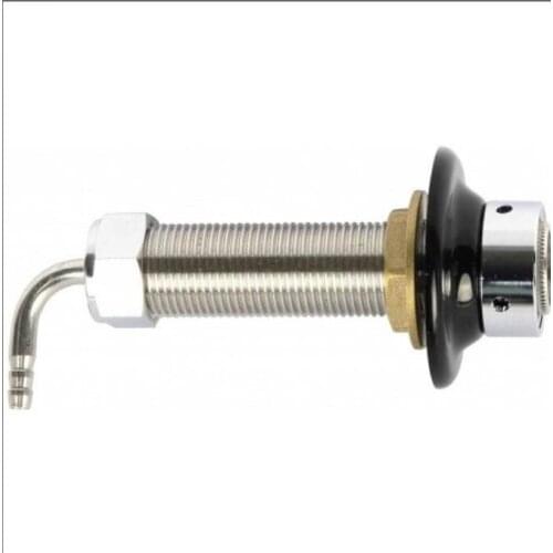 Beer tap High qualityCHROME PLATED BRASS- LONG SHANK 100MM WITH NUT, TAIL AND COLLAR-no spring!! for tap home brewing