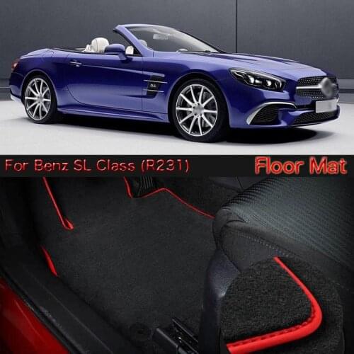 High Quality Soft Nylon Custom Made Non Slip Heavy Duty Floor Carpet Mat Rugs For Benz SL Class R231 2012-2017