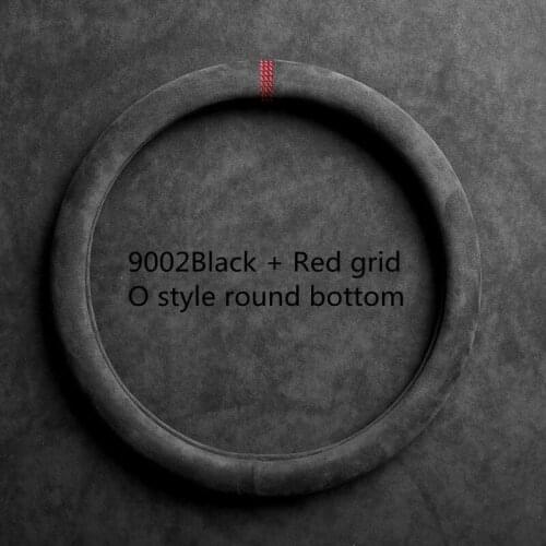 Suede grid Steering Wheel Cover for All Seasons Universal