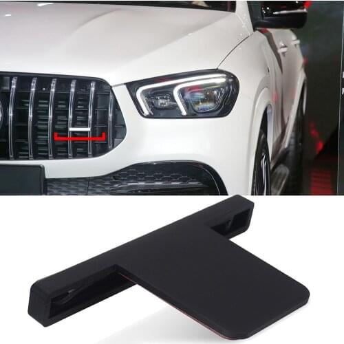 1-10 pcs Black Red Silver Car Grills Badge Emblem Sticker For Mercedes Benz AMG GT A C S G Class CLA GLA GLB GLC GLE GLS