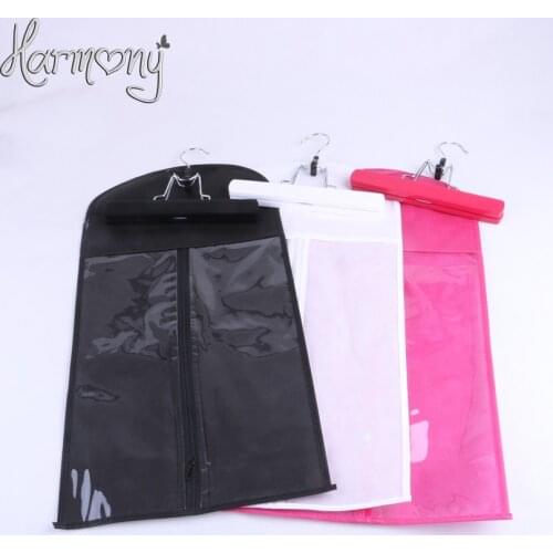 1 bag+1 hanger Zipper Hanger Hair Extension Packaging Suit Case Bag for Weft Hair Extensions Cipin hair and Ponytail