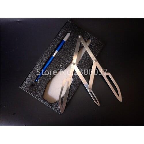 1Pcs Permanent Makeup Measure Tool Microblading 1Pcs Tattoo Pen Kit Golden Ratio Divider Stainess Steel Guide Ruler for Beginner