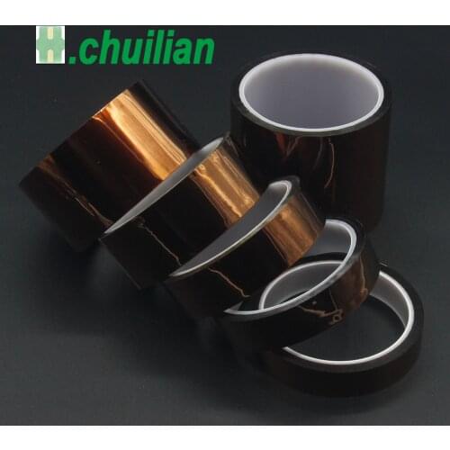 1Pc 25mm 30mm 40mm 50mm BGA Brown Heat Resistant High Temperature Polyimide Adhesive Tape