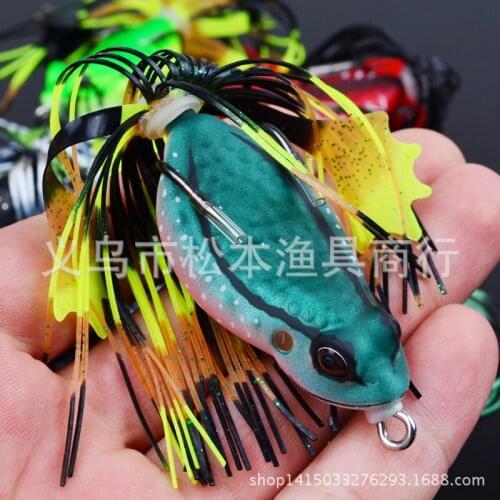 100pcs/lot 2.5"6.35cm classic Ray frog Fishing Bait lures 0.49OZ 13.81g blackfish bait fake bait Swimbait dwrs6111c