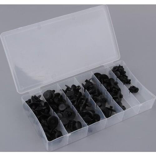 80 Pcs Motorcycle Dirt Atv Bike Nylon Rivet Push Pin Kit for M6 M7 M8