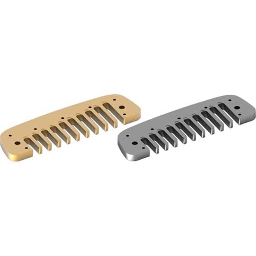 Aluminum Alloy Harmonica Blues Comb, Blues Comb Harmonica Part for Hohner Golden Melody
