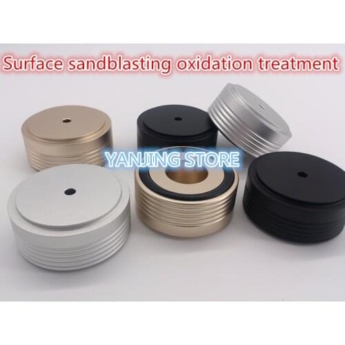 Aluminum Speaker box Spikes Stand Feet Pad Amplifier DAC Decoder Audio Computer rubber buffer Floor Foot Nail M49*22 MM