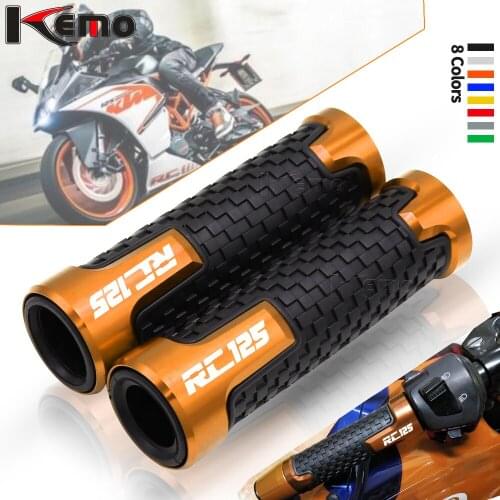 For RC125 RC 125 7/8" 22mm Motorcycle Accessories CNC Aluminum Handlebar Hand Grips Handle Bar End Grip