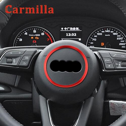 Car Styling Auto Steering Wheel Hub Cover Accessories Decoration Sticker Ring Case for Audi A1 A3 S3 A4 A5 S5 A7 S7 Q3 Q5 TT