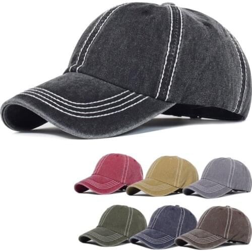 Unisex Baseball Caps Summer Spring Cotton Shade Simple Get Old Solid Color Outdoor Fashion 2020 New Boy And Girl