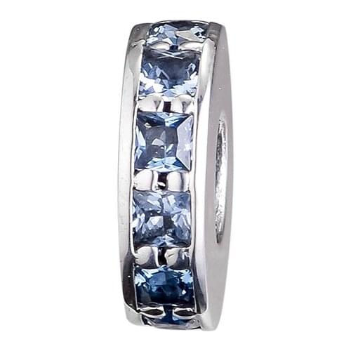 Fits Pandora Bracelet Genuine 925 Sterling Silver Eternity Spacer Charm Crystal Beads for Jewelry Making kralen berloques
