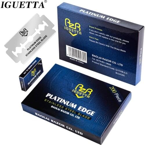 Double-sided Razor Blades Stainless Steel Safety Razor Blades For Shaving Razor Men Shaver Barber Blade Manual mens razor blade