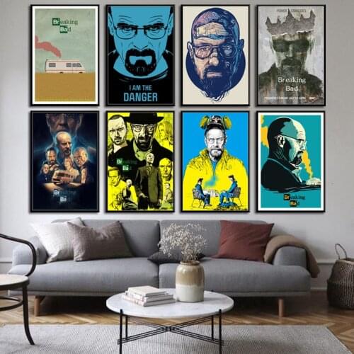 Breaking Bad Classic TV Series Shows Poster And Prints Canvas Painting Pictures On The Wall Classic Decorative Home Decor Obrazy