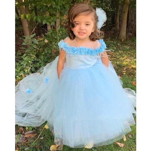 Fancy Flower Girl Dresses For Weddings Vestidos daminha Kids Evening Pageant Gowns First Communion Dresses For Girls