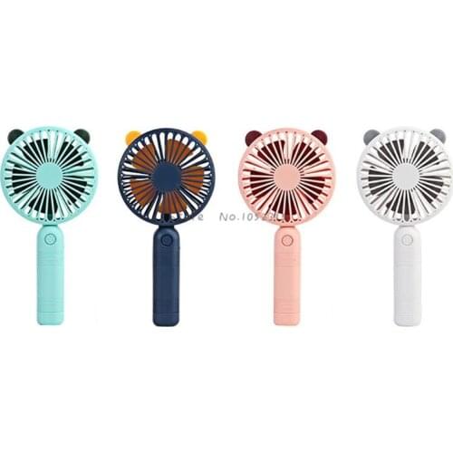 1Pc Cute Cartoon Mini Fan Usb Air Conditioner Handheld Fan Portable USB Charging Fan Air Cooler