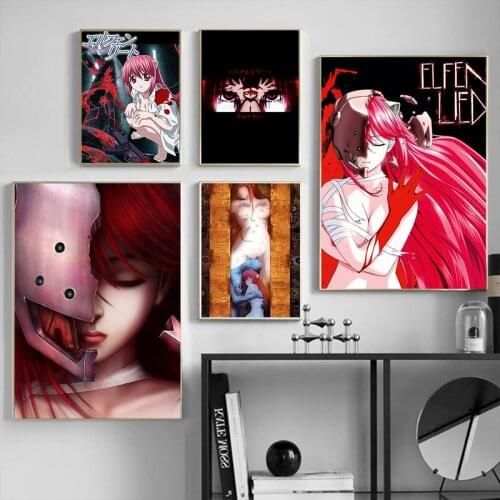 Pictures Wall Art Modular Elfen Lied Anime Canvas Nordic Style Home Decoration Painting Prints Poster for Living Room Cuadros
