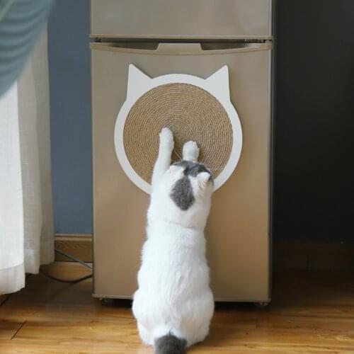 Wall Mounted Scratcher Pad with Suction cup Toy Cat Claws Care Toys Sisal Cat Scratcher Board Scratching Post Mat