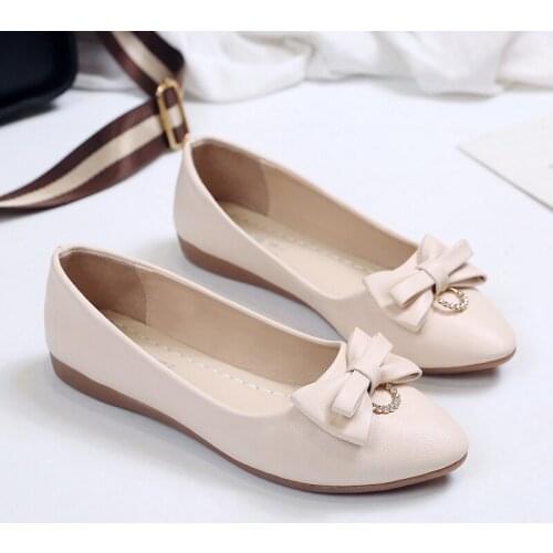 New Ladies Flat Shoes Casual Comfortable Fashion Wild Lightweight Non-slip Breathable Pointed Toe 2020 Spring Autumn W38-10