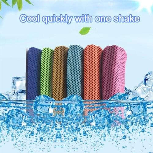 2pcs Cooling Towel for Instant Cold Towel for Running Sweat Gym Sports Beach Yoga Golf Tennis Camping Cooling Towel with Bottle