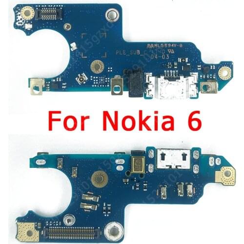 Original USB Charge Board for Nokia 6 Charging Port PCB Dock Connector Flex Cable Replacement Spare Parts